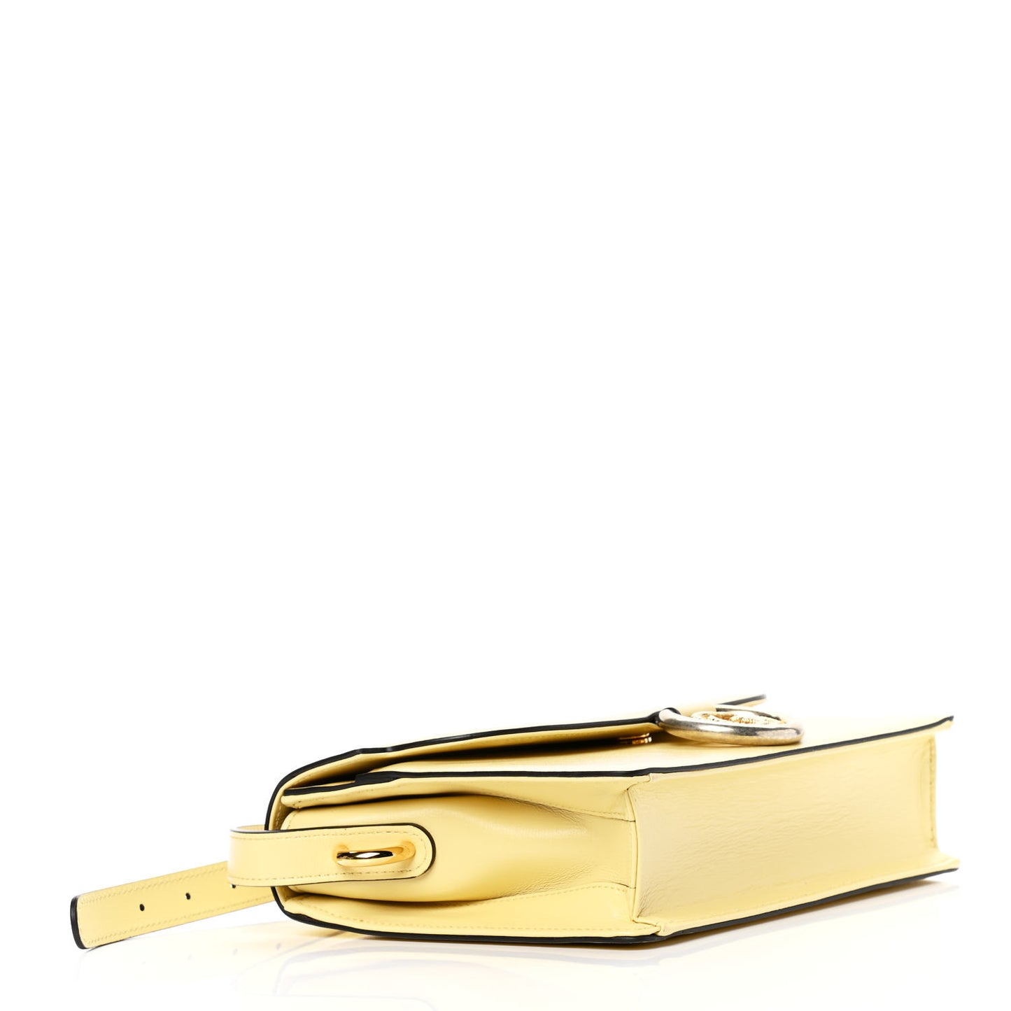 Textured Calfskin Small Torchon GG Ring Shoulder Bag Butter