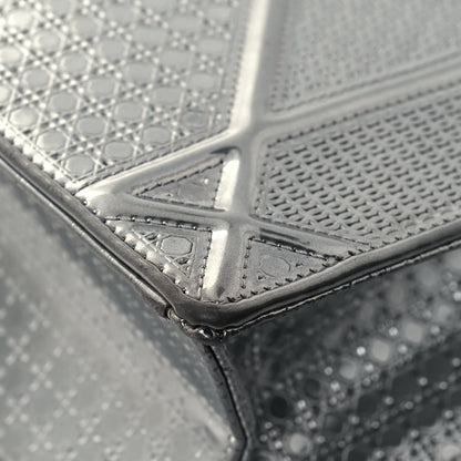 Christian Dior Metallic Patent Micro-Cannage Small Diorama Flap Bag Silver 8 of 18