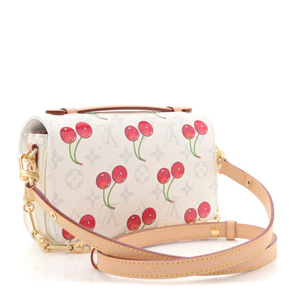 Louis Vuitton LV X TM Monogram Cerises Pochette Metis East West White 3 of 10