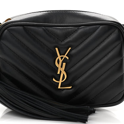 Saint Laurent Calfskin Matelasse Monogram Lou Belt Bag Black 8 of 10