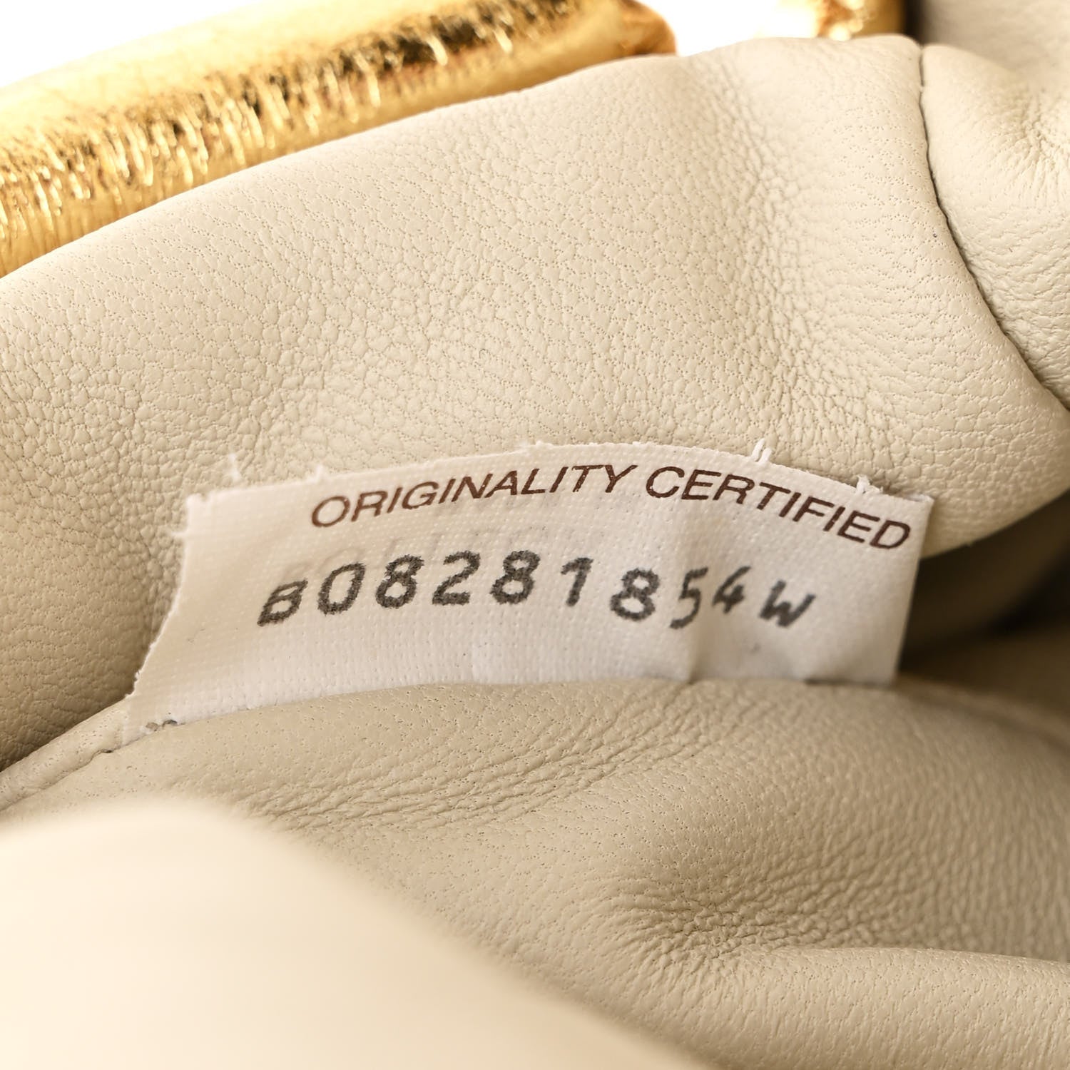 Bottega Veneta Metallic Crushed Calfskin The Mini Pouch Gold 7 of 10