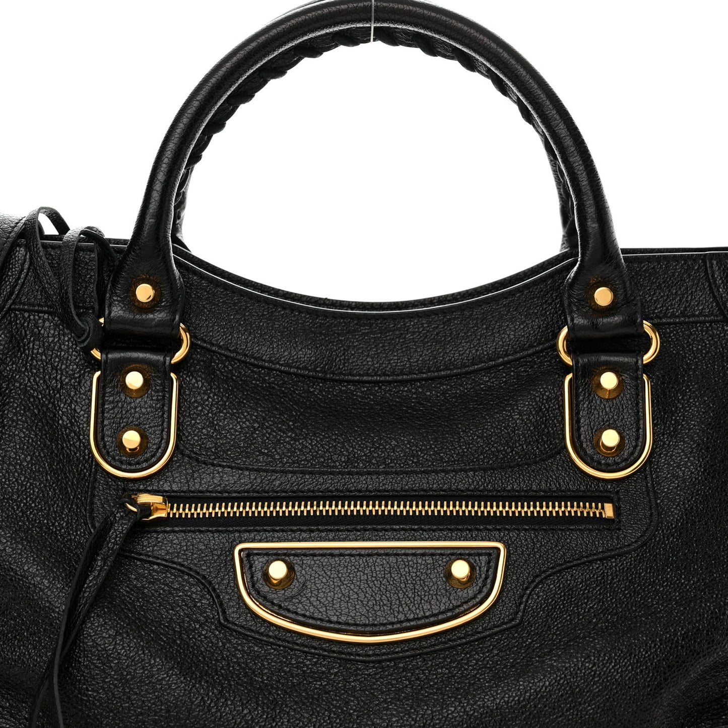 Chevre Gold Metallic Edge Hardware City Black