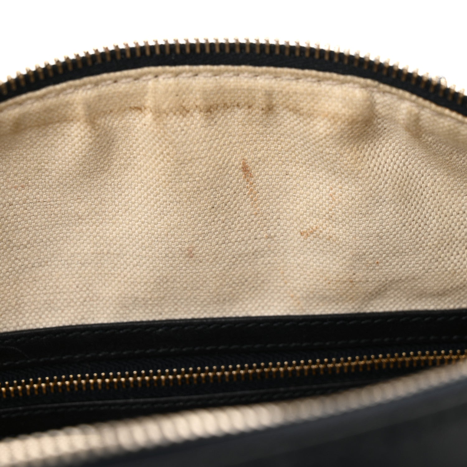 Gucci Monogram Selleria Calfskin Vintage Web Medium Boston Beige Blue 13 of 17