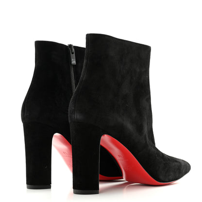 Christian Louboutin Suede Suprabooty 85 Ankle Boots 40 Black 4 of 8