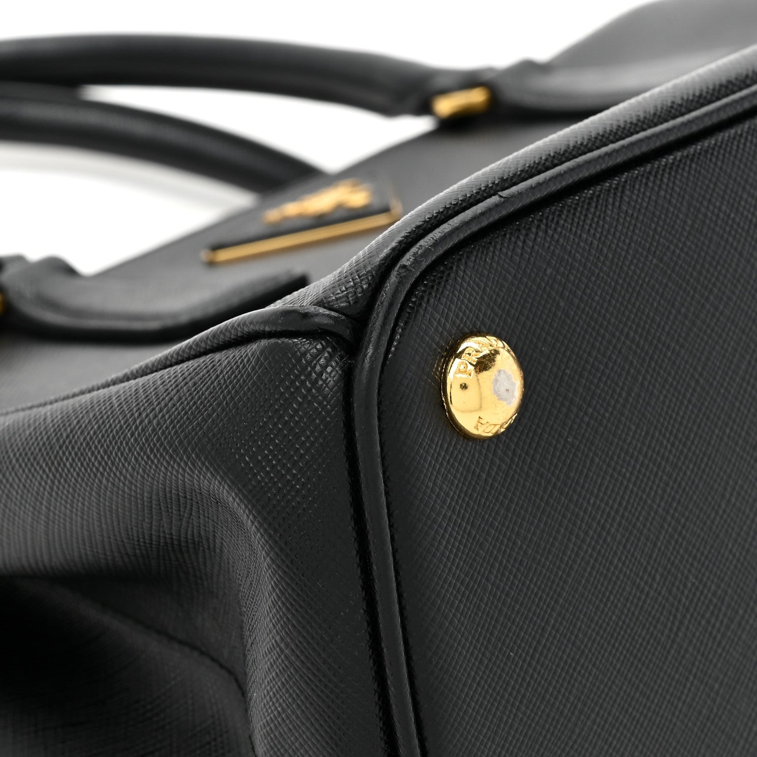 Prada Saffiano Small Galleria Double Zip Tote Black 13 of 17