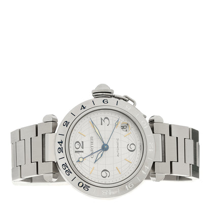 Cartier Stainless Steel 35mm Pasha GMT Automatic Watch 2 of 4