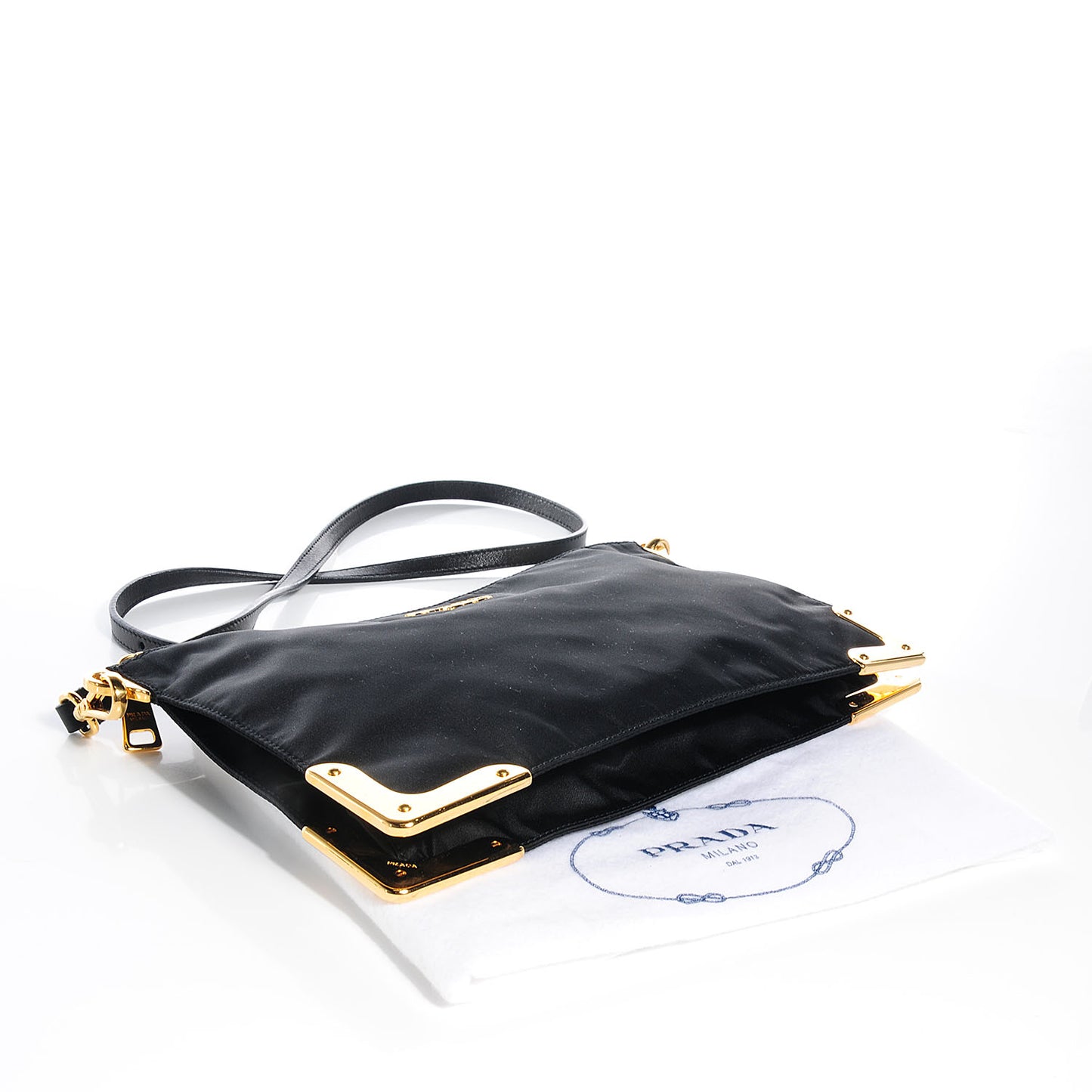 Nylon Shoulder Bag Black