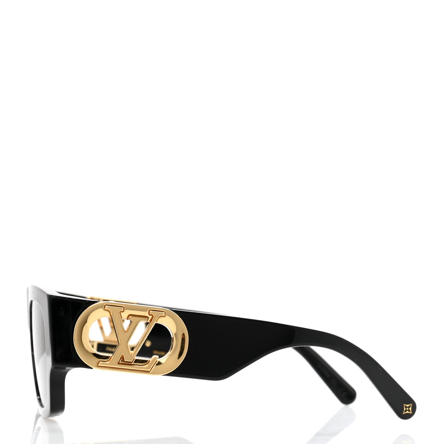 Acetate LV Link Square Sunglasses Z1478W Black