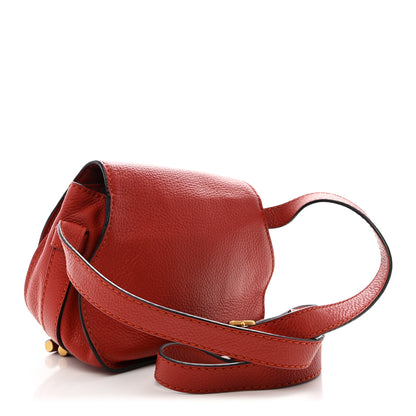 Chloe Calfskin Mini Marcie Round Crossbody Bag Red 3 of 11