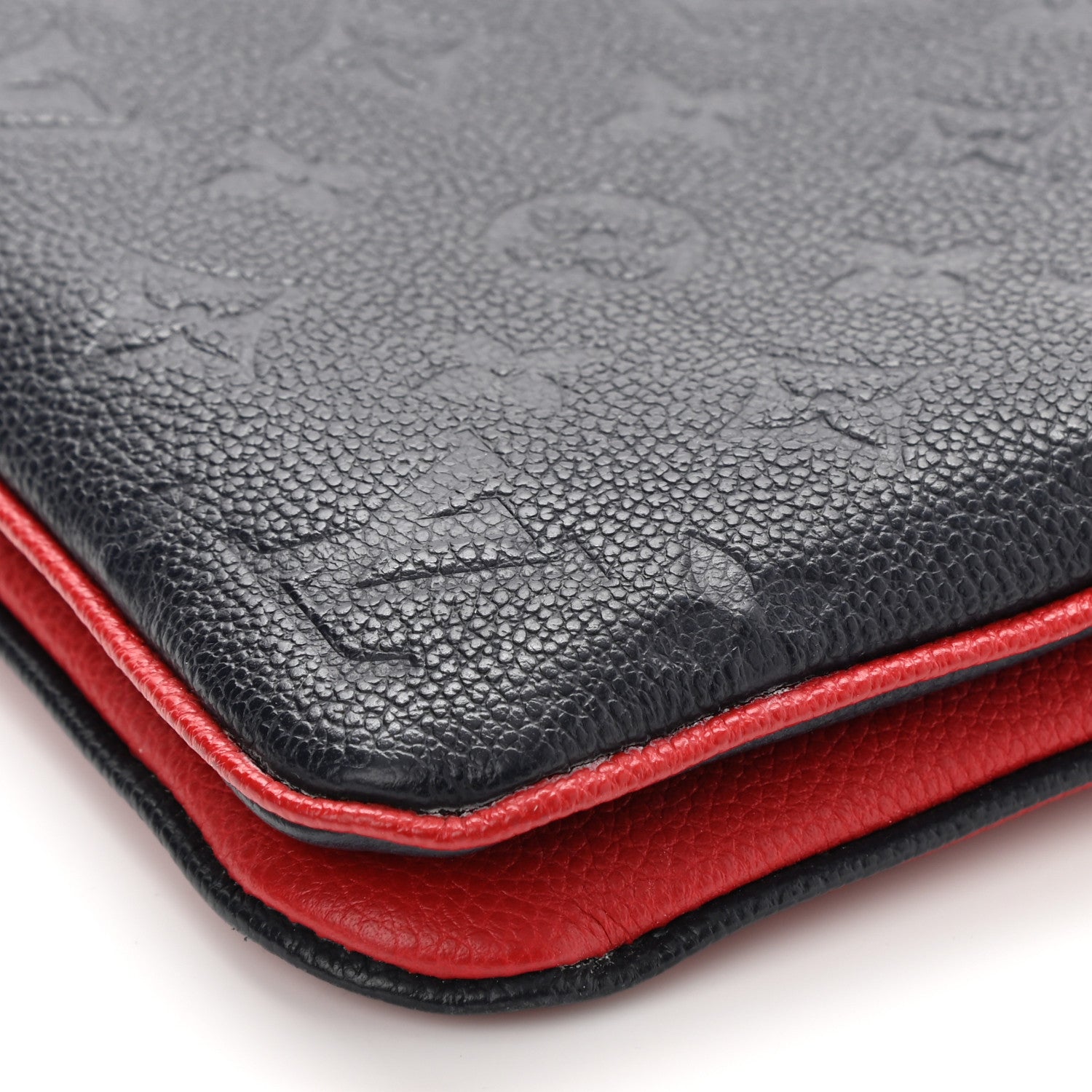 Louis Vuitton Empreinte Double Zip Pochette Marine Rouge 9 of 9
