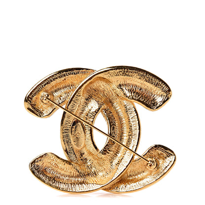 Chanel Quilted CC Brooch Gold 3 of 5
