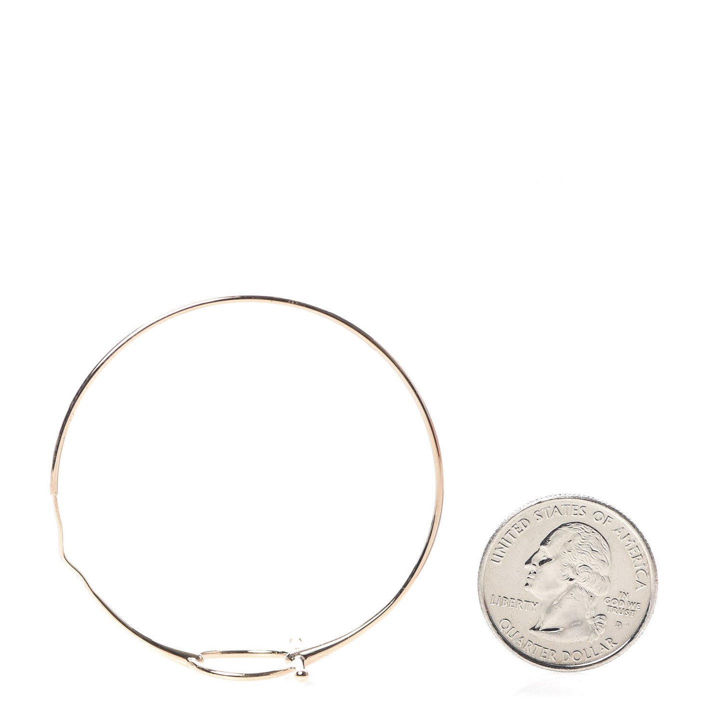 18K Rose Gold Filet D'Or Hoop Earrings
