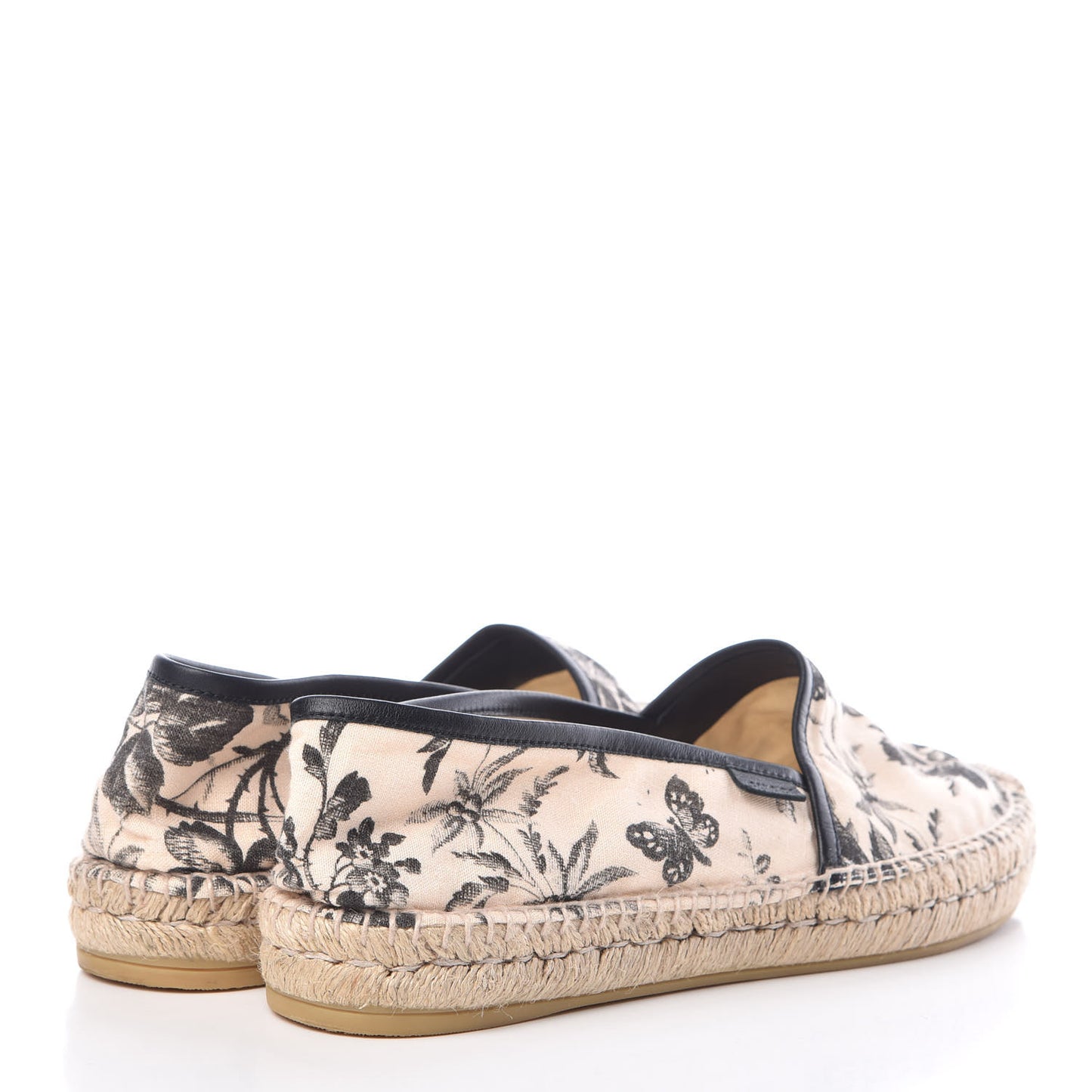 Canvas Pilar Printed Espadrille 42 Black