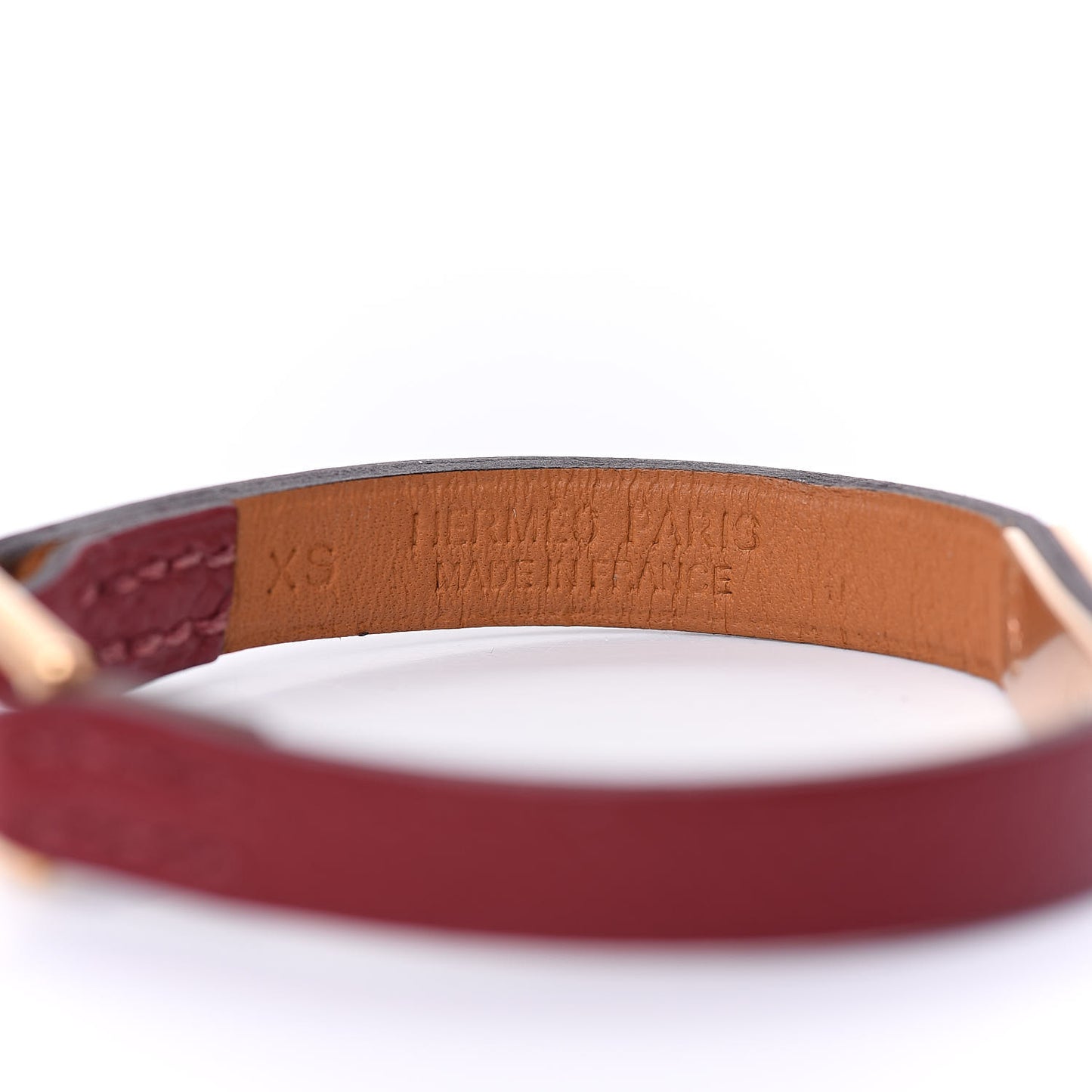 Epsom Micro Rivale Bracelet XS Rouge Grenat