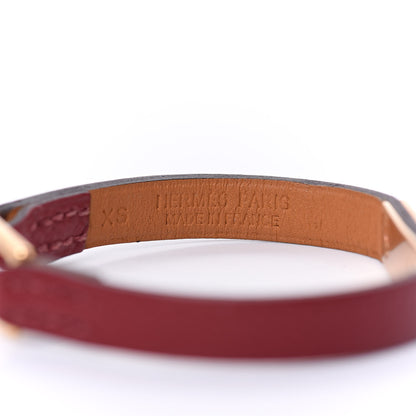 Hermes Epsom Micro Rivale Bracelet XS Rouge Grenat 5 of 6