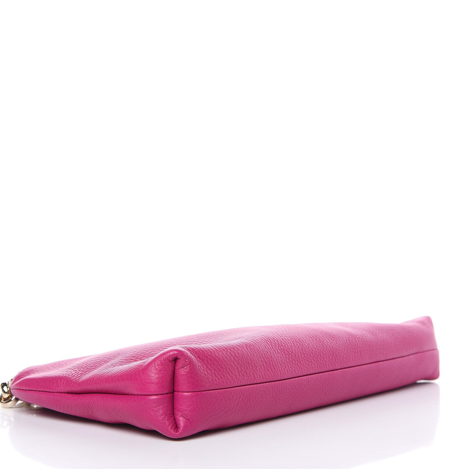 Gucci Pebbled Calfskin Tassel Clutch Fuchsia 4 of 9