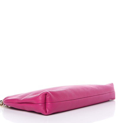 Gucci Pebbled Calfskin Tassel Clutch Fuchsia 4 of 9