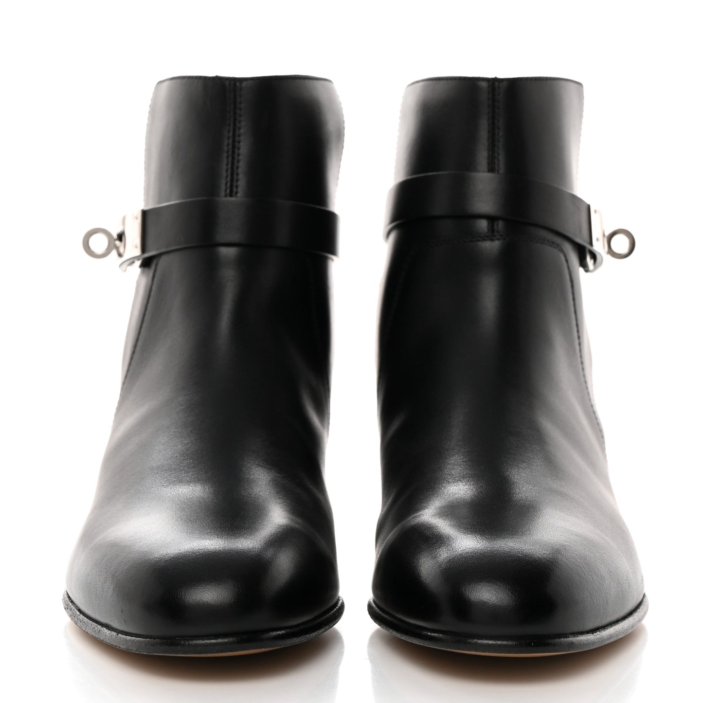 Calfskin Neo Ankle Boots 37 Black