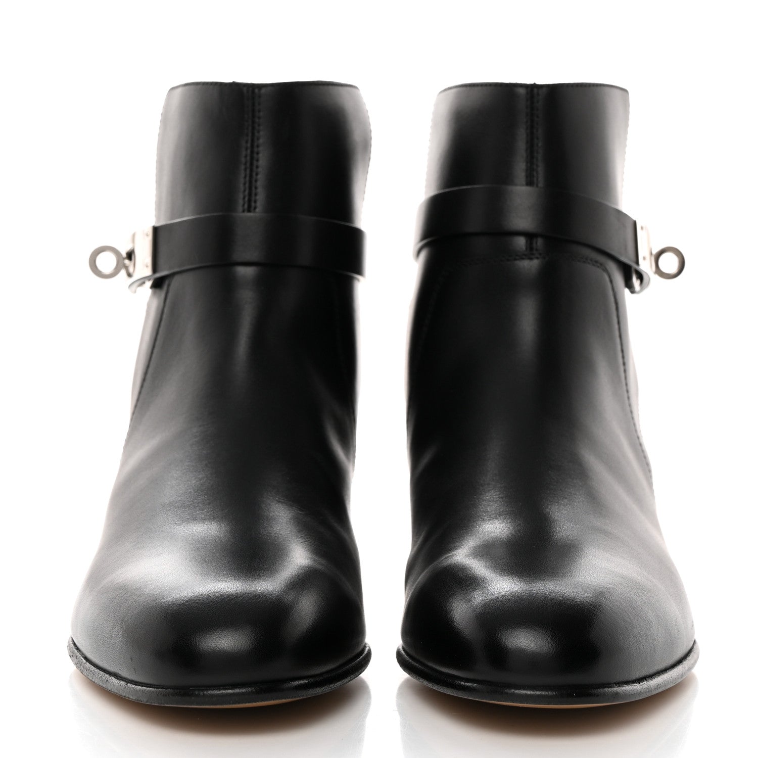 Hermes Calfskin Neo Ankle Boots 37 Black 2 of 9