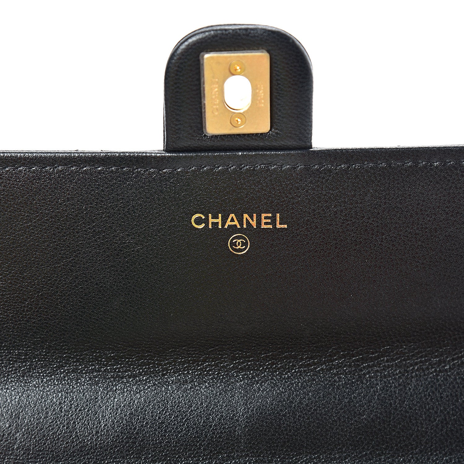 Chanel Goatskin Quilted Chic Pearls Clutch With Chain Black 5 of 12