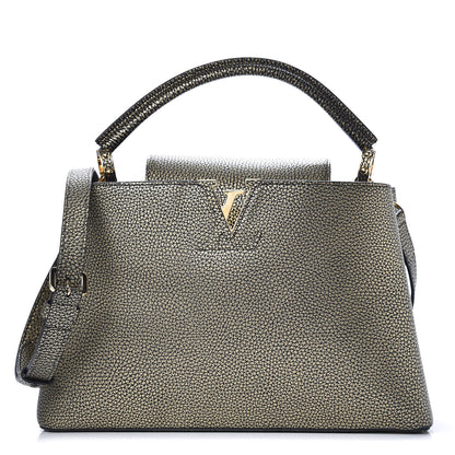 Louis Vuitton Metallic Taurillon Capucines PM Gold 1 of 13