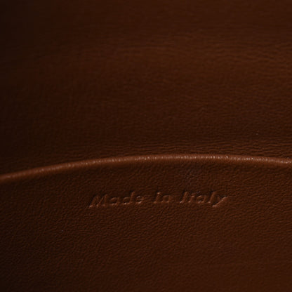 Celine Glazed Calfskin Small Bi-Color Trotteur Chestnut 6 of 6