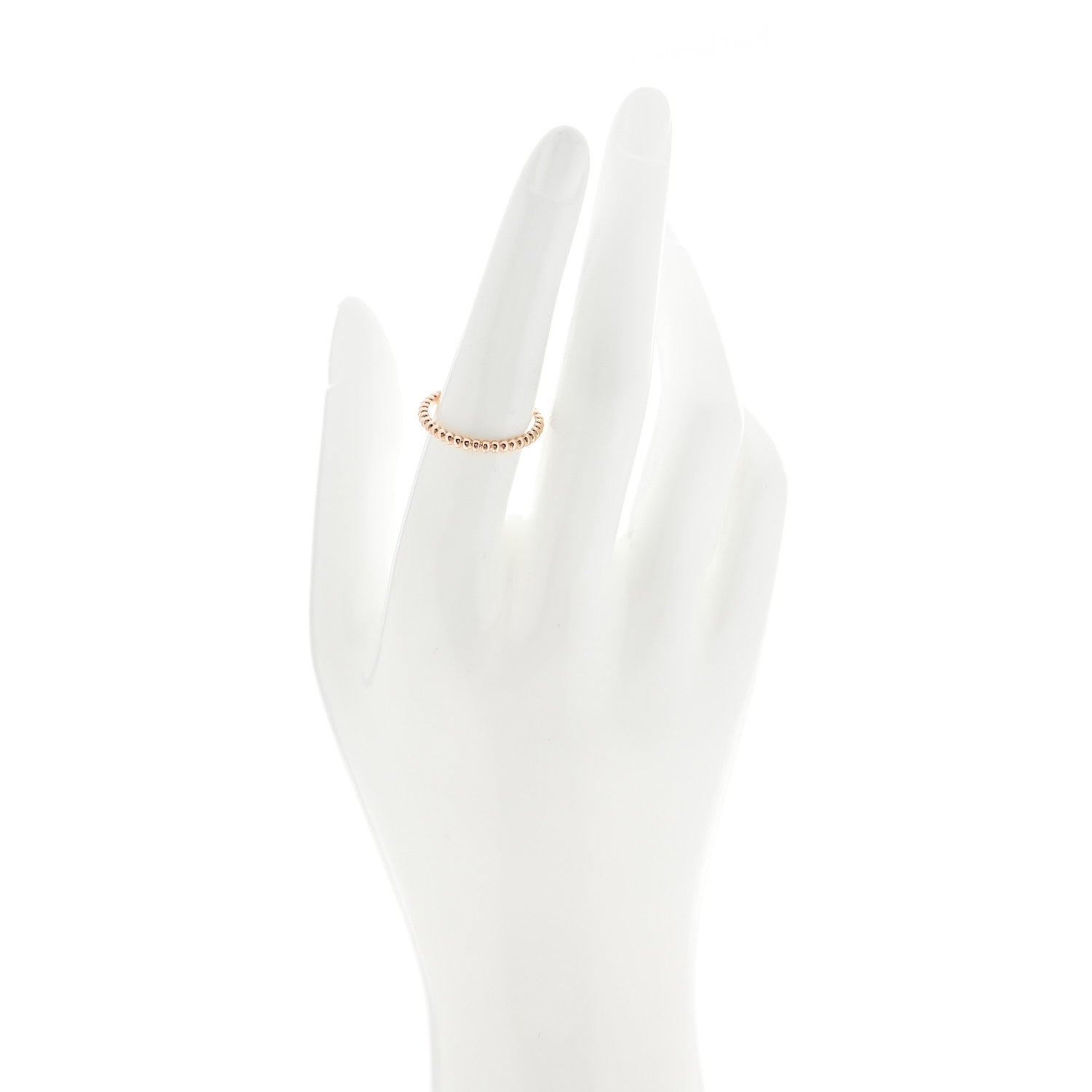 Van Cleef & Arpels 18K Rose Gold Small Perlee Ring 56 7.5 2 of 5