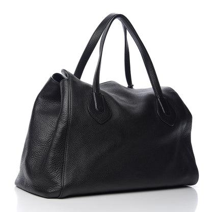 Gucci Pebbled Calfskin Lady Tassel Top Handle Bag Black 2 of 9