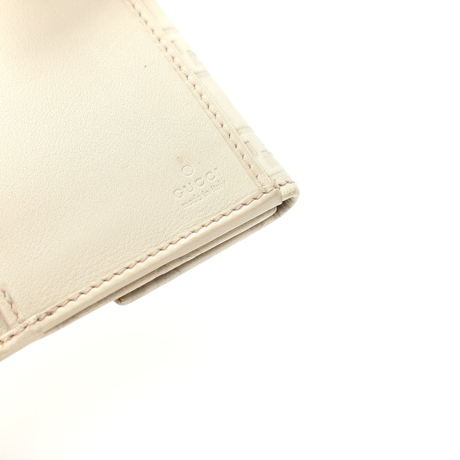 Gucci Guccissima Princy Continental Wallet Off White 6 of 8
