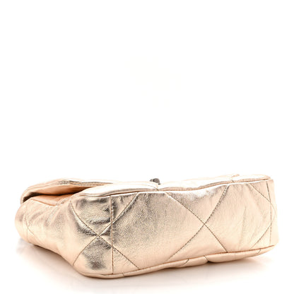 Chanel Metallic Lambskin Quilted Medium Chanel 19 Flap Gold 4 of 10