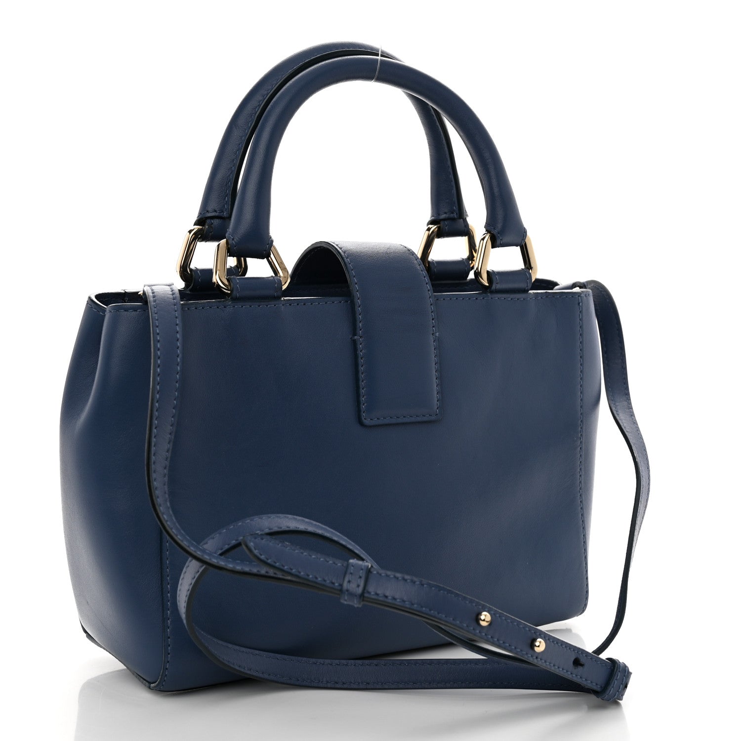 Jimmy Choo Calfskin Small Lockett Tote Jeans 3 of 11