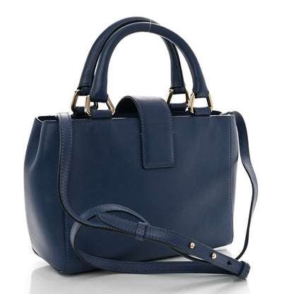 Jimmy Choo Calfskin Small Lockett Tote Jeans 3 of 11