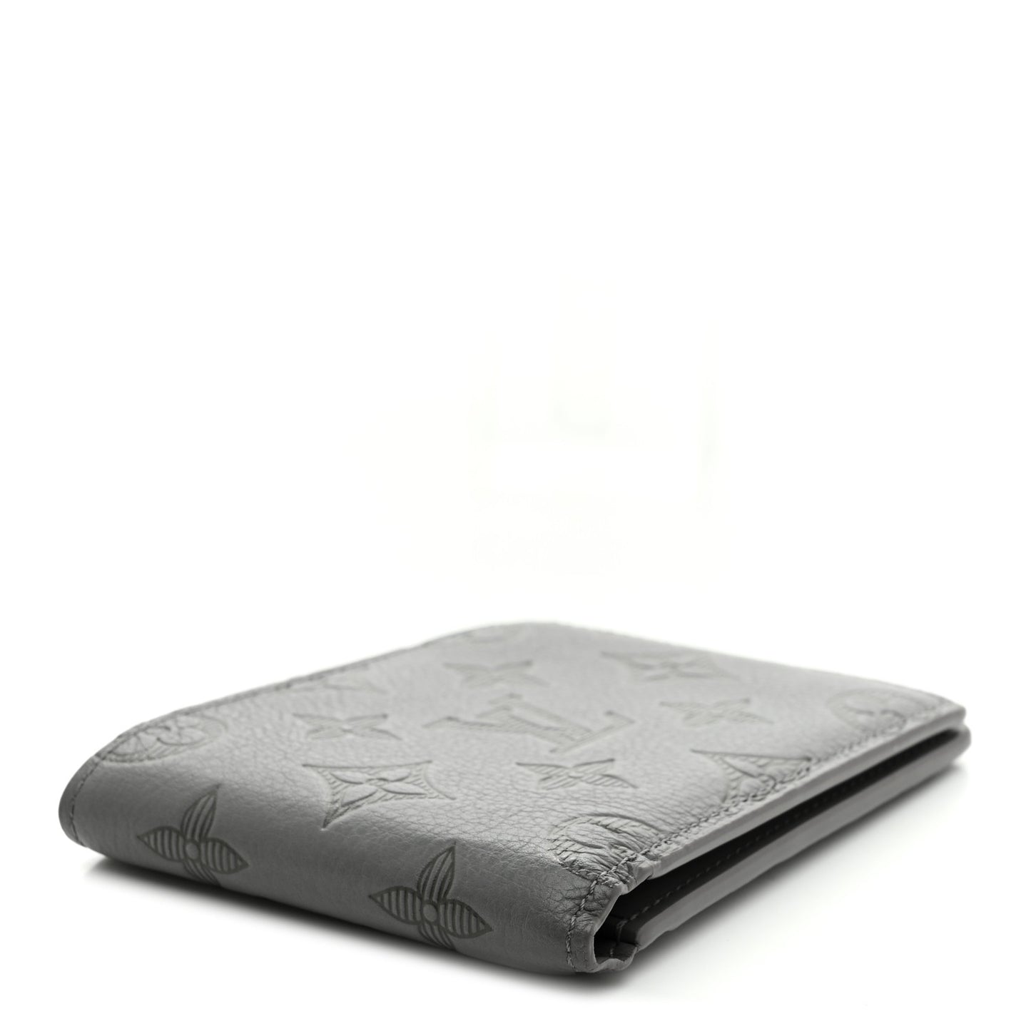 Calfskin Monogram Shadow Multiple Wallet Anthracite Gray
