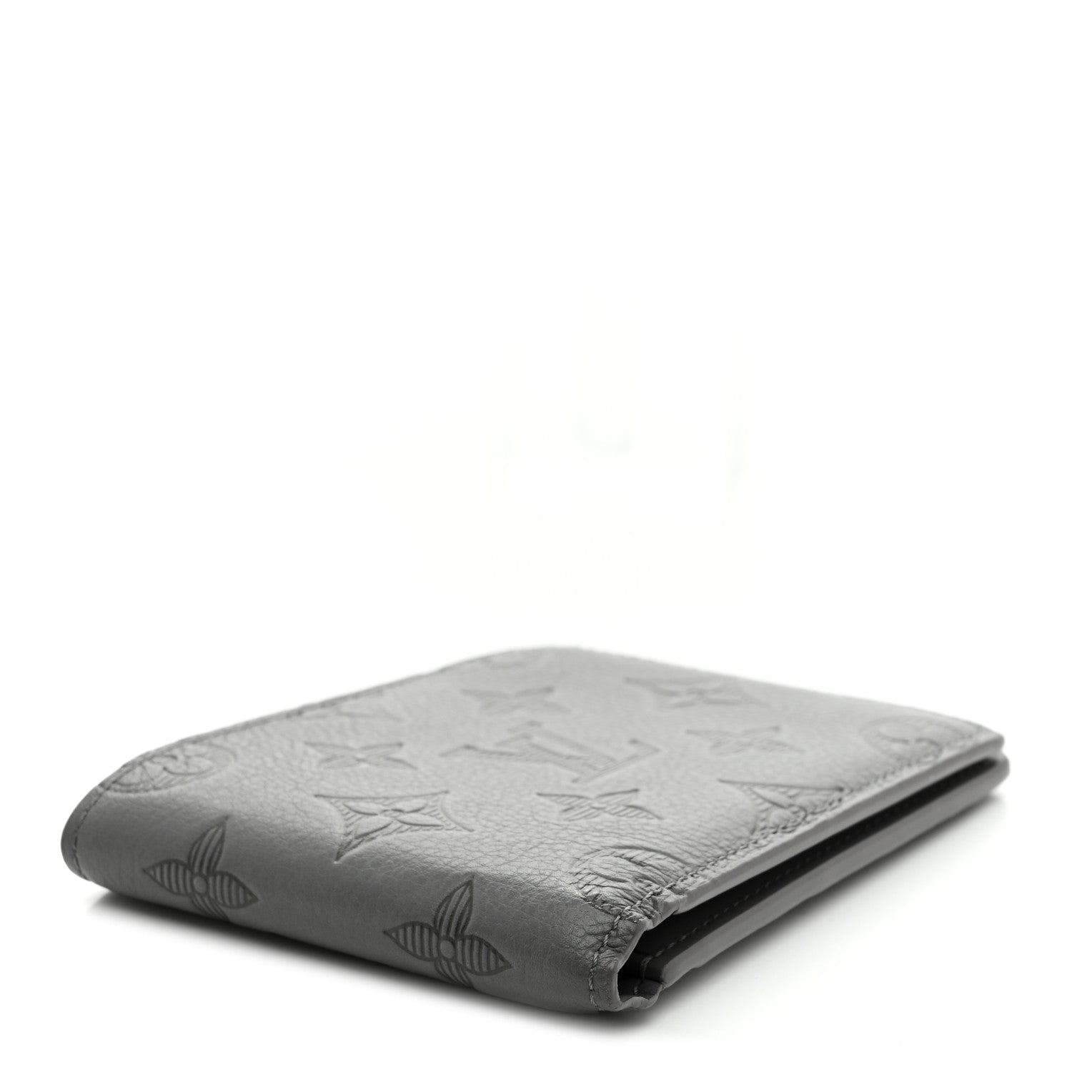 Louis Vuitton Calfskin Monogram Shadow Multiple Wallet Anthracite Gray 4 of 7