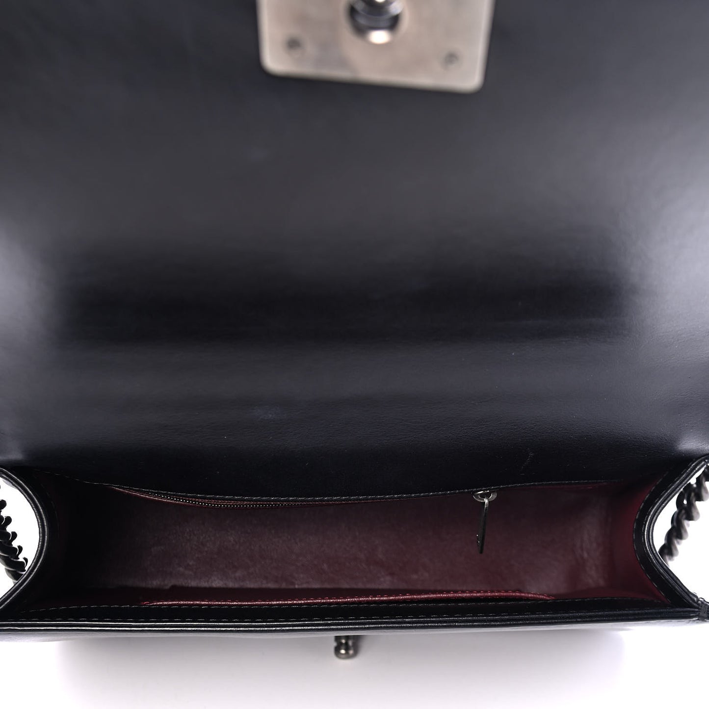 Calfskin Embossed Medium Paris Salzburg Boy Flap Black