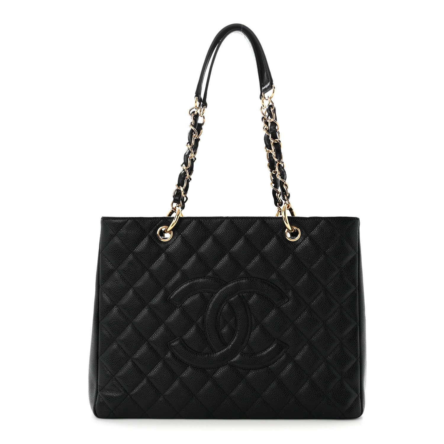 Chanel Caviar Quilted Grand Shopping Tote GST Black 1 of 10