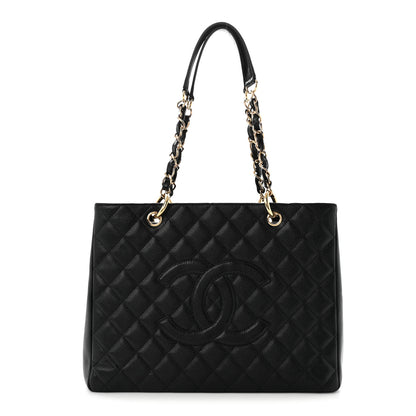 Chanel Caviar Quilted Grand Shopping Tote GST Black 1 of 10