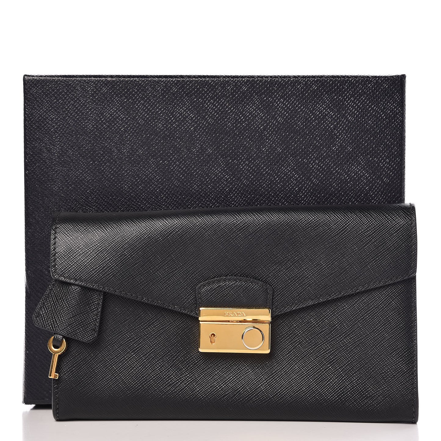 Saffiano Sound Clutch Black