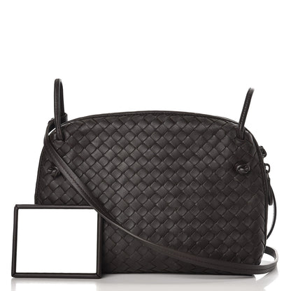 Bottega Veneta Nappa Intrecciato Pillow Crossbody Messenger Espresso 9 of 9