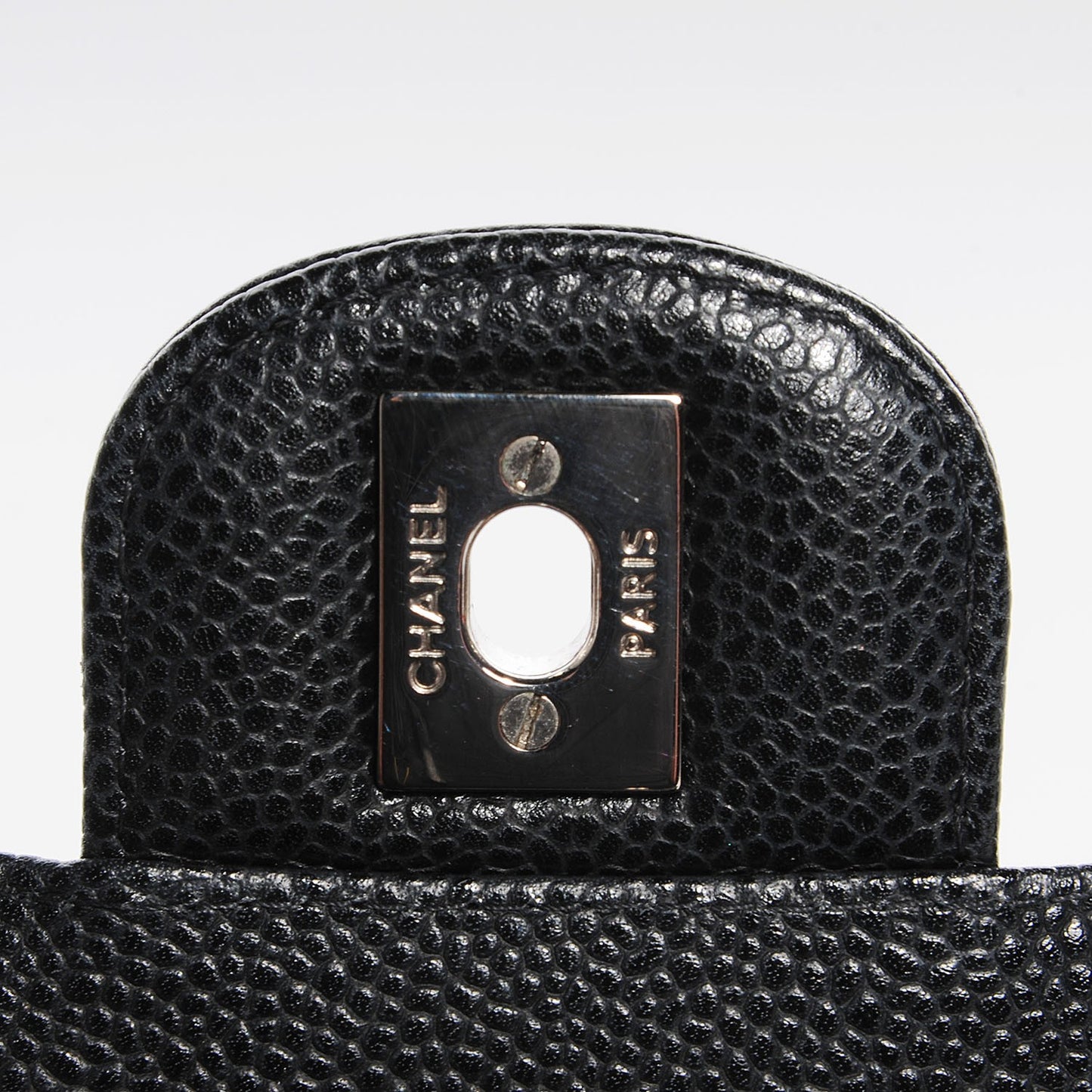 Caviar Quilted Mini Square Flap Black