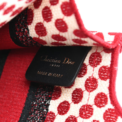 Christian Dior Canvas DiorAmour Dots Mini Book Tote Red 6 of 9