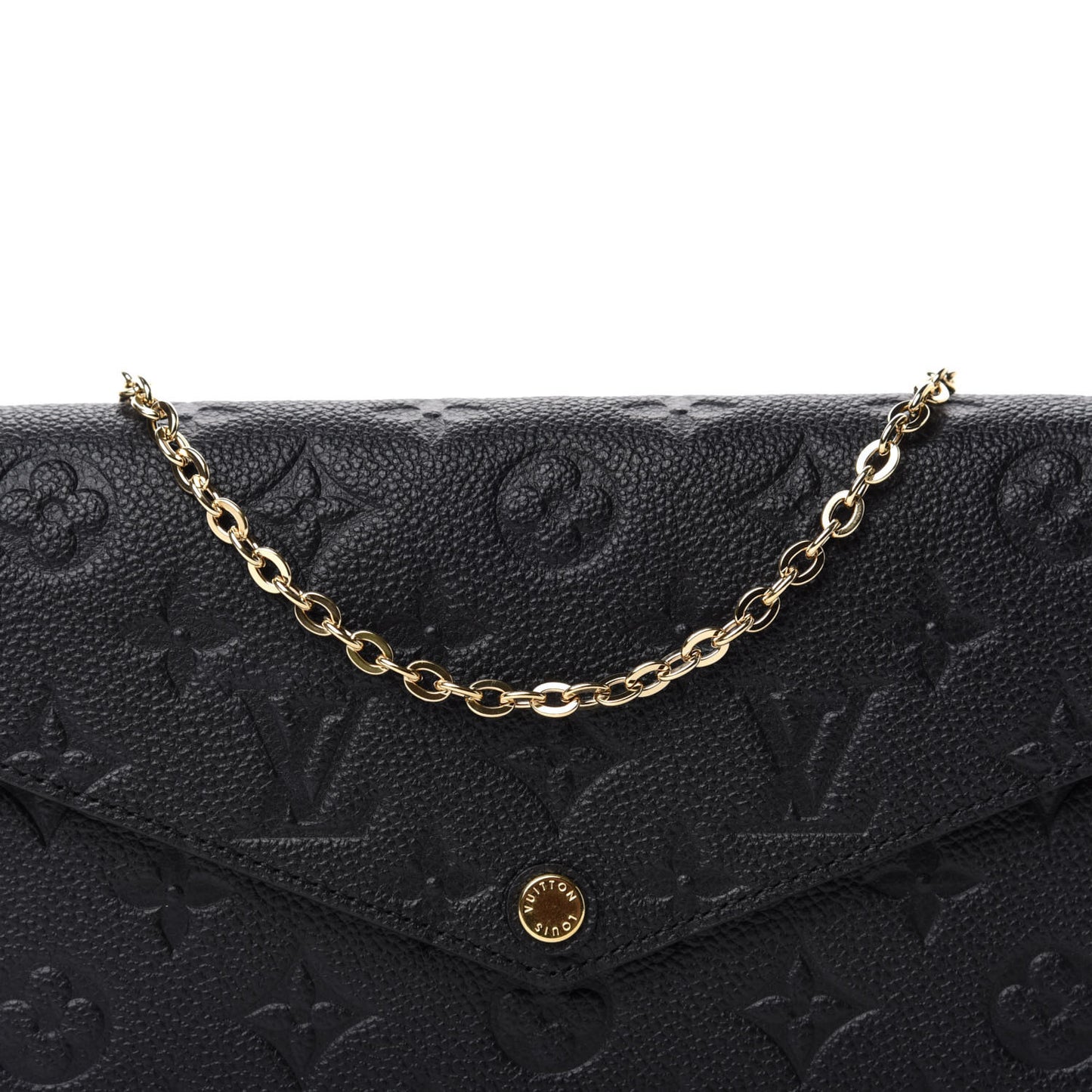 Empreinte Pochette Felicie Chain Wallet Black