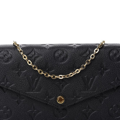 Louis Vuitton Empreinte Pochette Felicie Chain Wallet Black 11 of 11