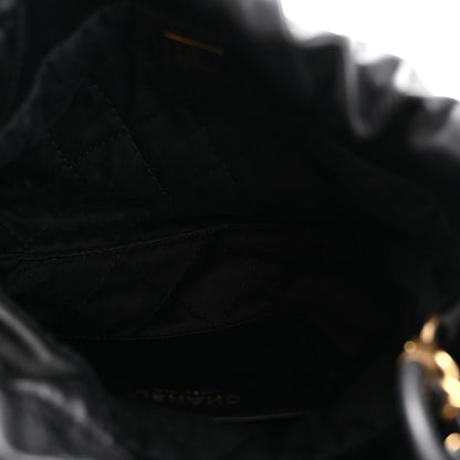 Chanel Shiny Calfskin Quilted Mini Chanel 22 Black 5 of 11