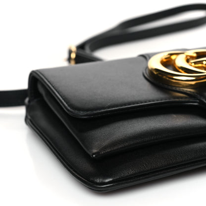 Gucci Vitello Palmellato Lux Small Arli Flap Shoulder Bag Black 8 of 9