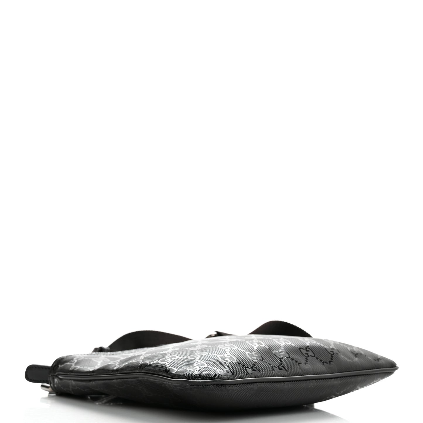 Imprime Monogram Small Flat Messenger Bag Black
