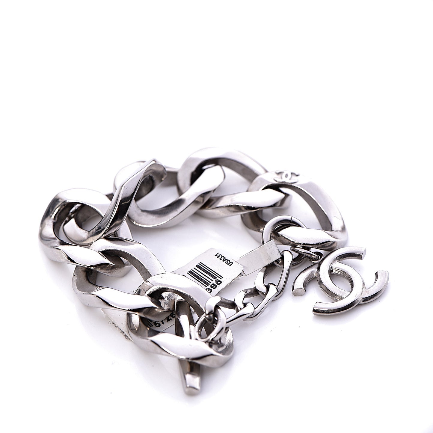 Chain Link CC Bracelet Silver