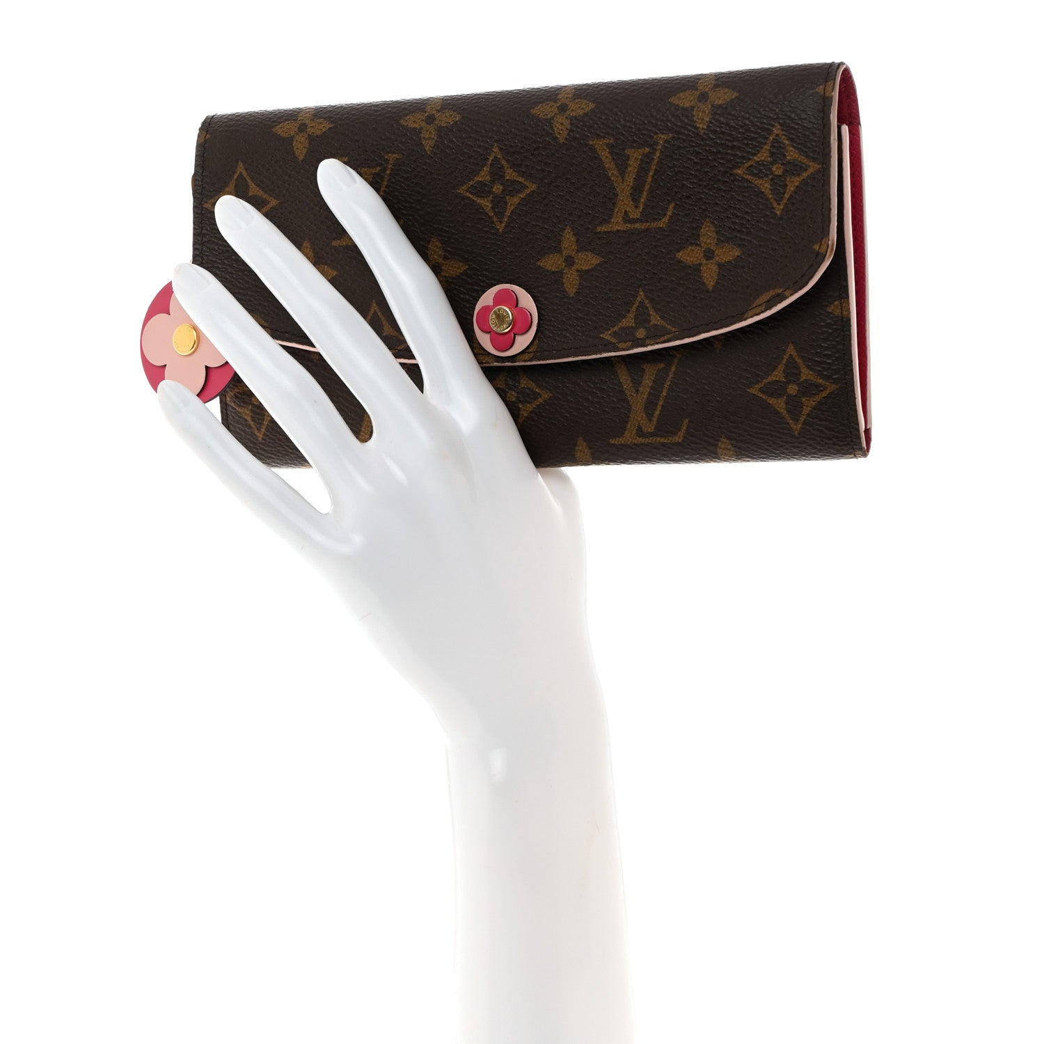 Louis Vuitton Monogram Bloom Flower Emilie Wallet 2 of 7