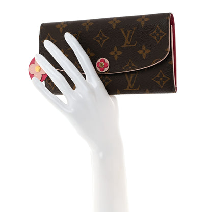 Louis Vuitton Monogram Bloom Flower Emilie Wallet 2 of 7