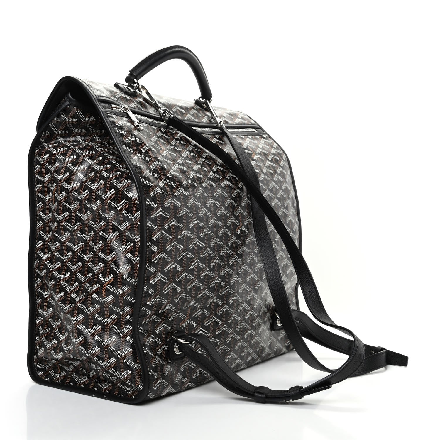 Goyard Goyardine Saint Leger Soft Briefcase Backpack Black 3 of 8